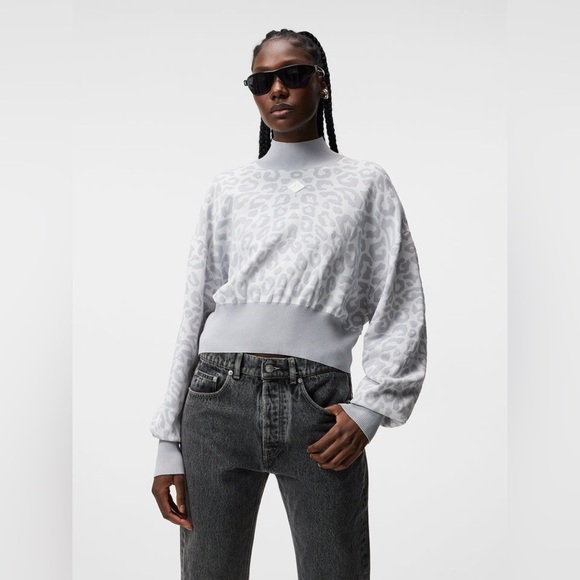 NWT J.Lindeberg Sue Knitted Sweater Grey Leo Reflect Size Small - Picture 2 of 14